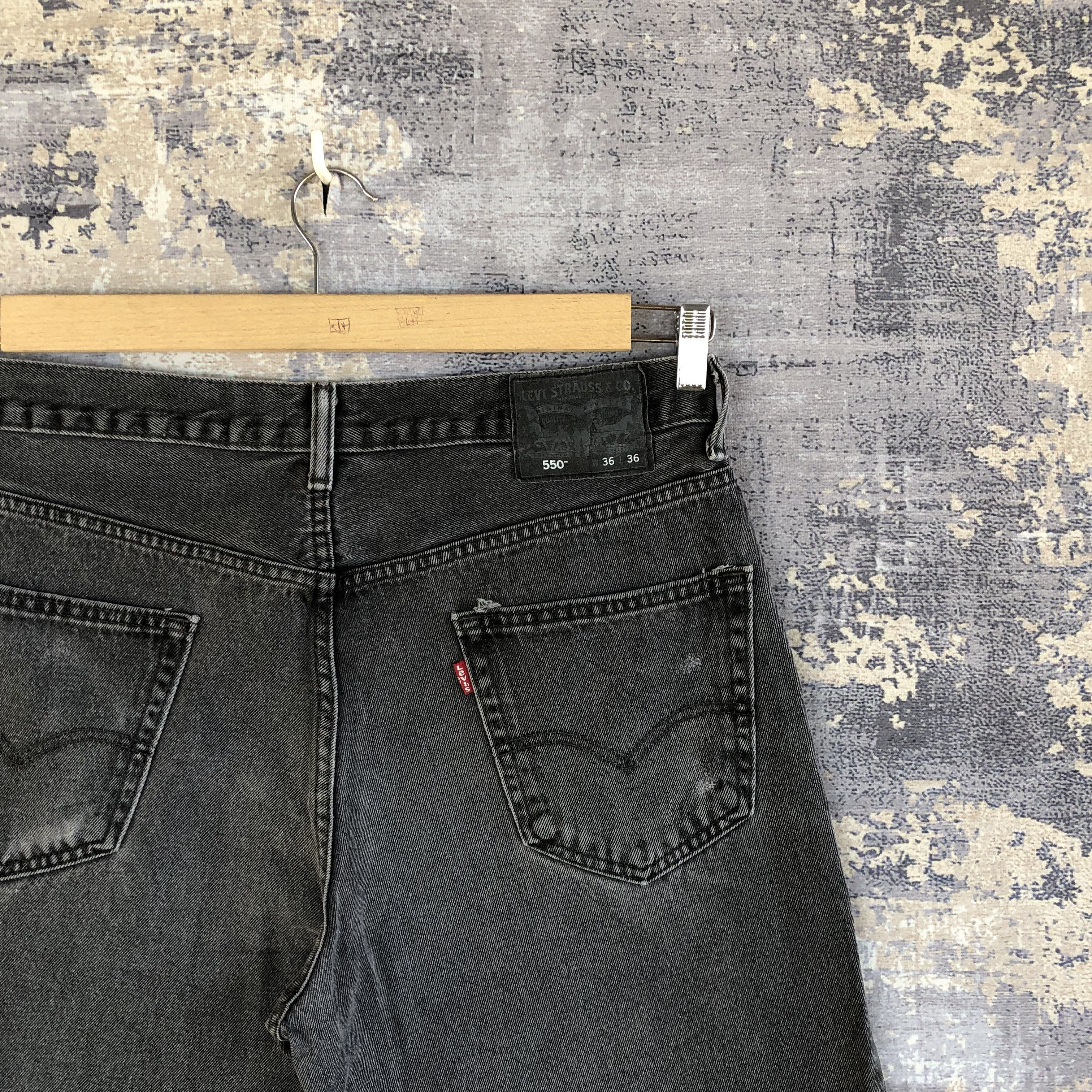 Levi's Vintage Levis Faded Black Jeans Levi's Stonewash Denim Size US 34 / EU 50 - 5 Thumbnail