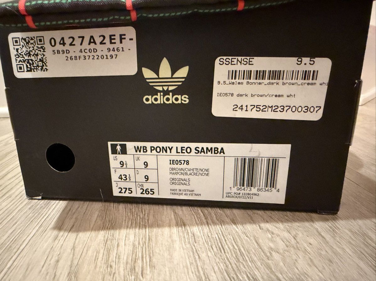 Adidas × Wales Bonner Adidas x Wales Bonner Pony Leo Samba – Dark Brown / Cream Size US 9.5 / EU 42-43 - 5 Thumbnail