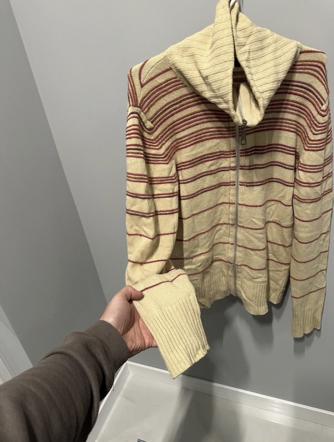 Diesel Diesel Vintage Wool Sweater Full Zip Japan Style Y2K Size US L / EU 52-54 / 3 - 9 Thumbnail