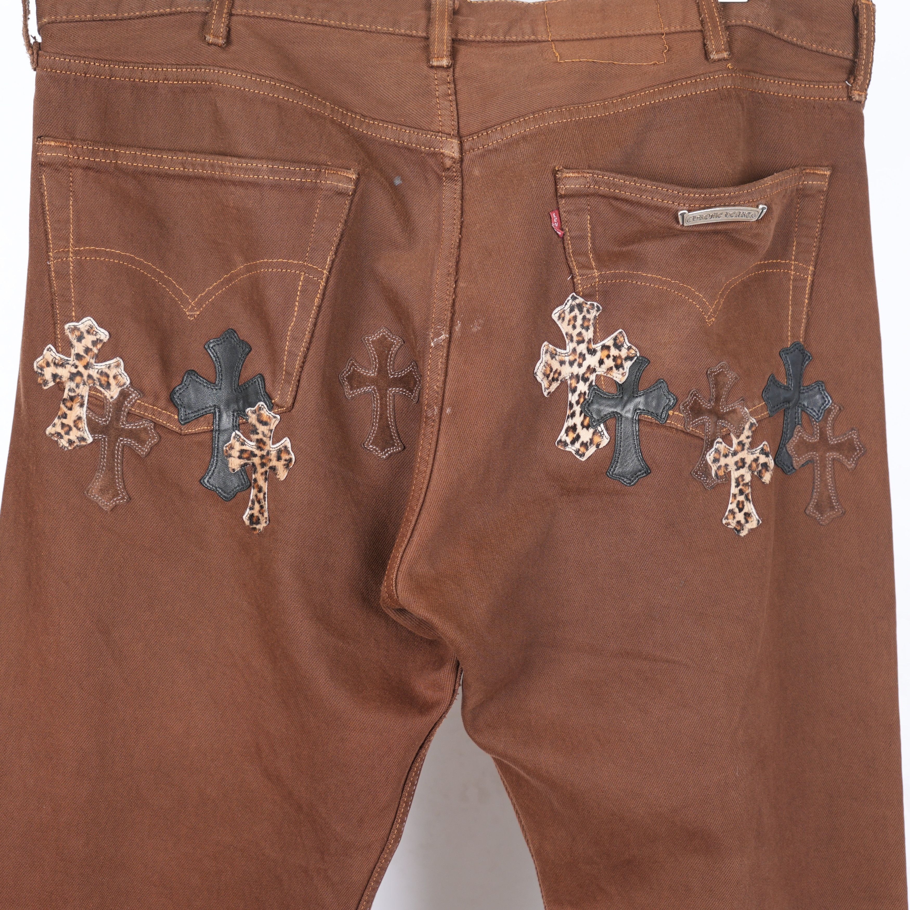 Chrome Hearts BROWN NYFW LEVI JEANS Size US 38 / EU 54 - 6 Thumbnail