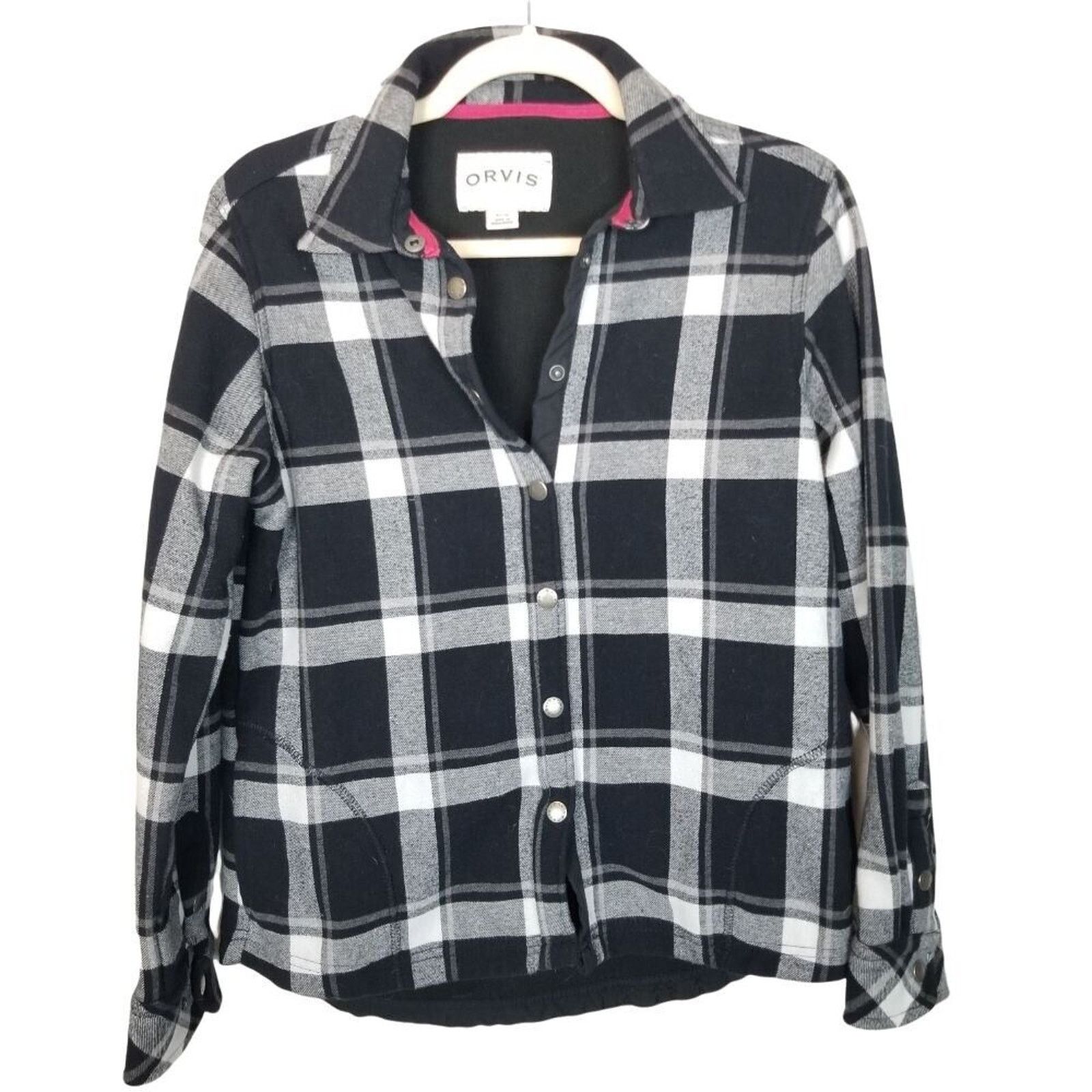 Orvis Orvis Womens Flannel Shacket S Gorpcore Snap Front Utility Size S / US 4 / IT 40 - 1 Thumbnail