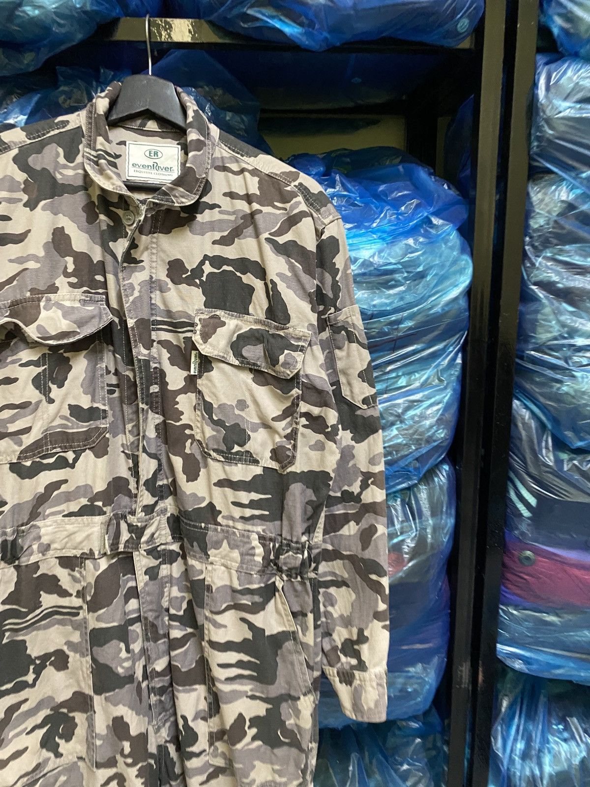 Japanese Brand EvenRiver Camouflage Full Body Coverall Jumpsuit Workwear Size US 36 / EU 52 - 6 Thumbnail