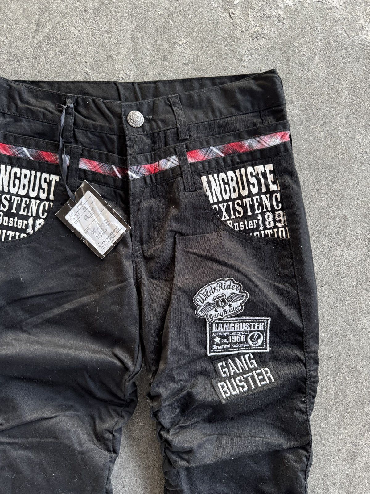 Japanese Brand 🔥Rare Gang Buster Double Waist Washed Belt Size US 29 - 4 Thumbnail