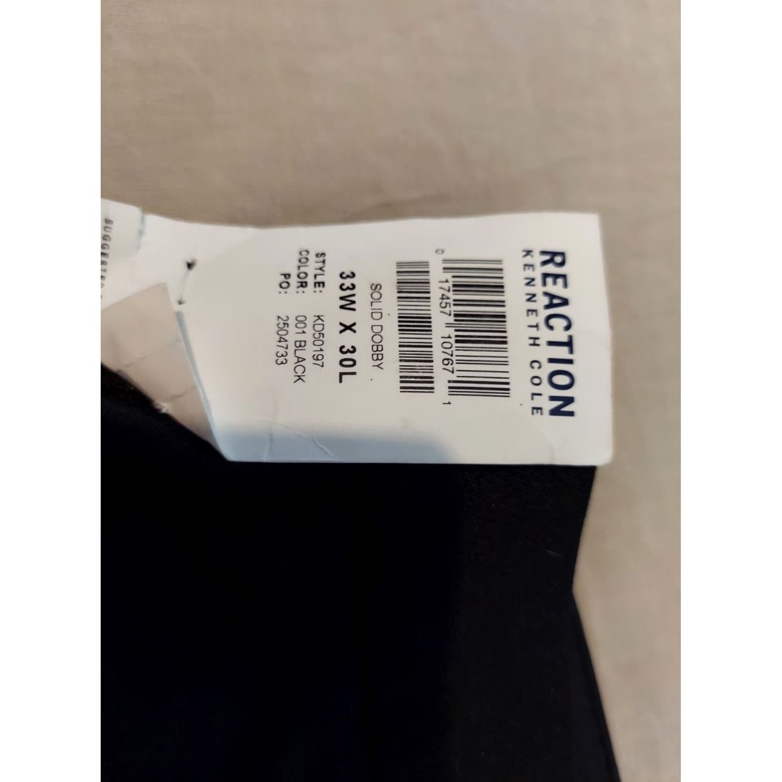 Kenneth Cole Kenneth Cole Dress Pants Mens 33x30 Black Slack Chino Khaki 33 30 Dress Pants Mens Black Kenneth Cole Pants Size US 33 - 4 Thumbnail