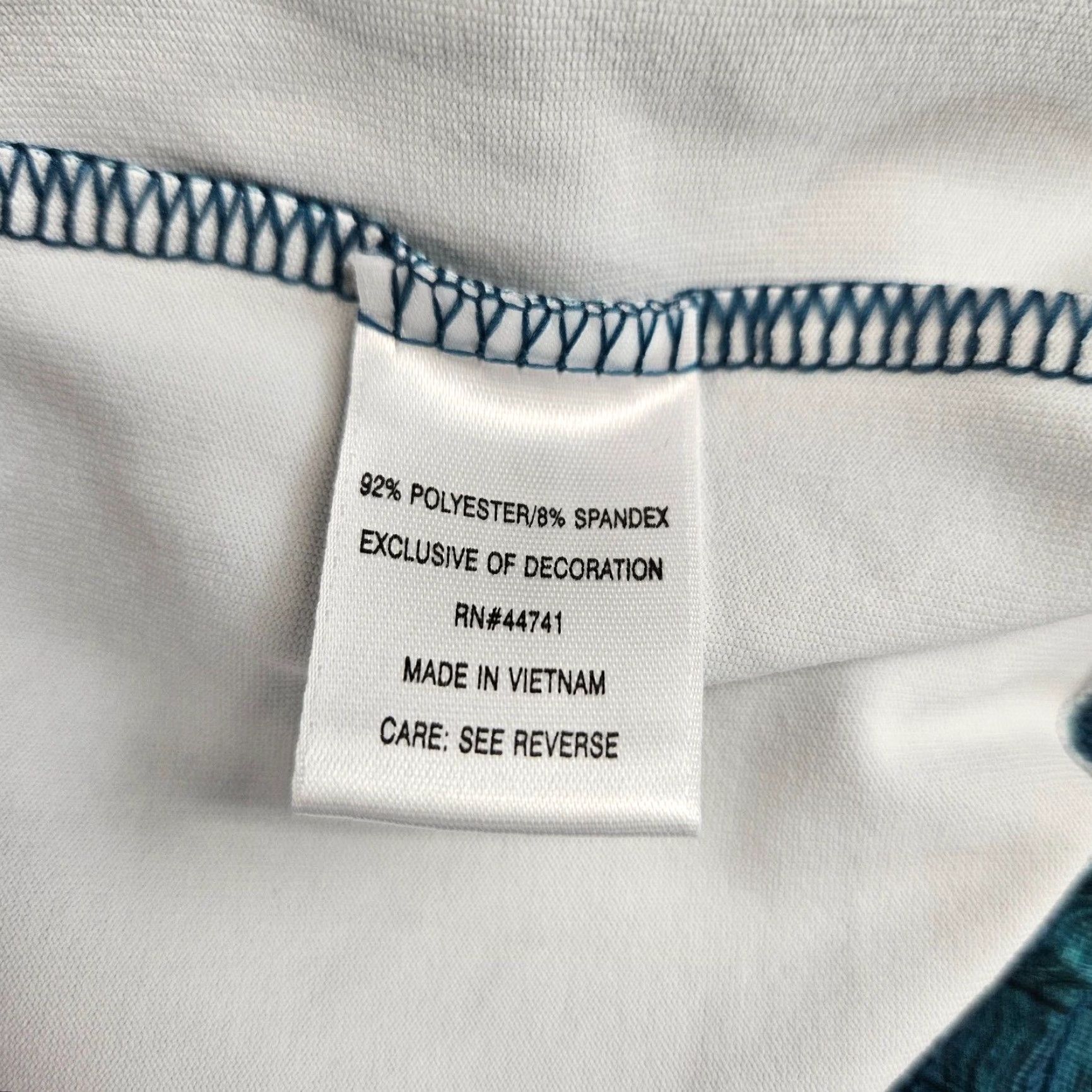 Vintage Aspire Tank Top Womens L Blue Teal Racerback Scoop Neck Shirt Sleeveless Activewear Womens togs Size L / US 10 / IT 46 - 6 Thumbnail