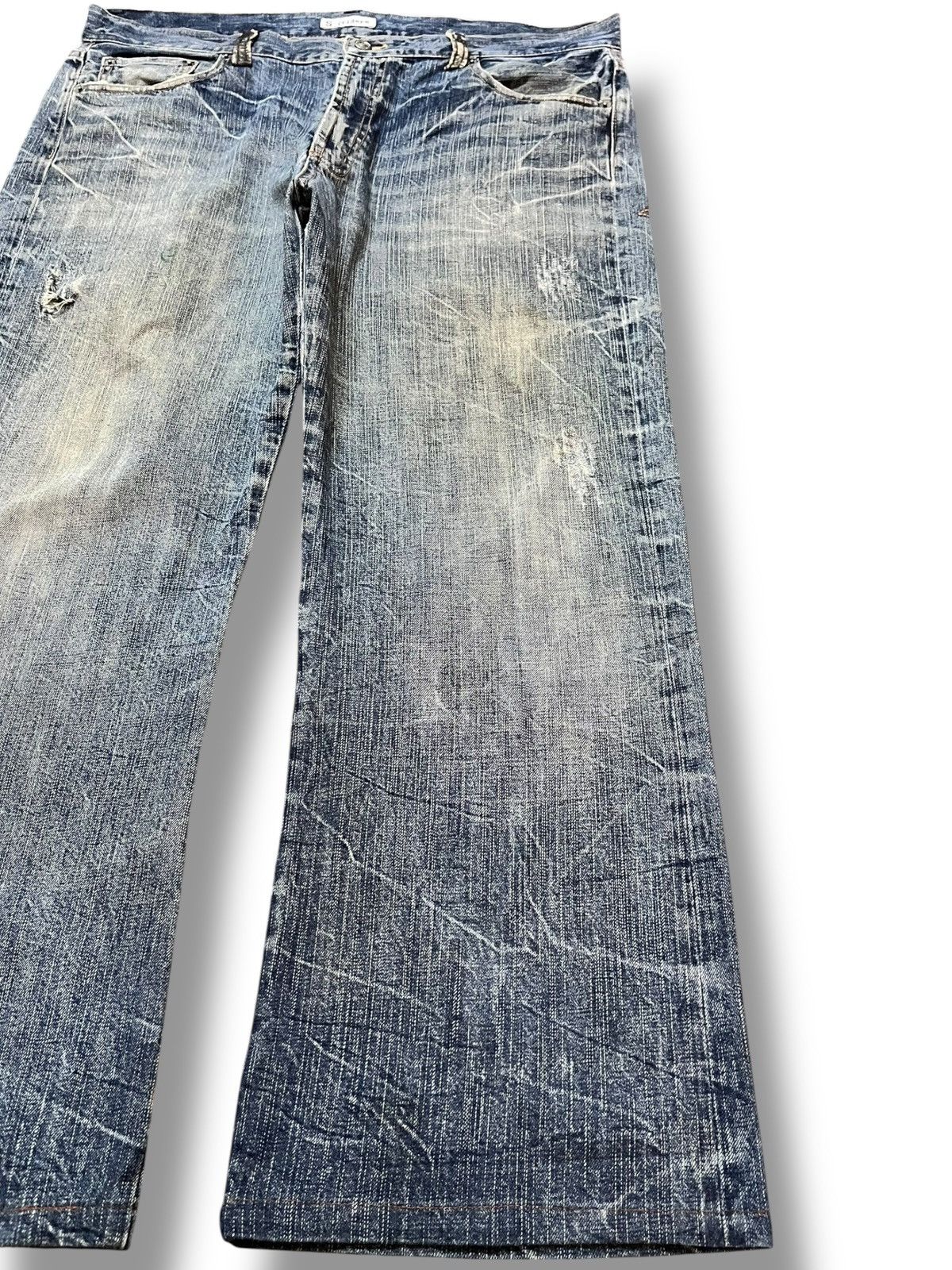 Hysteric Glamour Vintage Sorridere Baggy Honeycomb Embroidery Denim Size US 38 / EU 54 - 5 Thumbnail