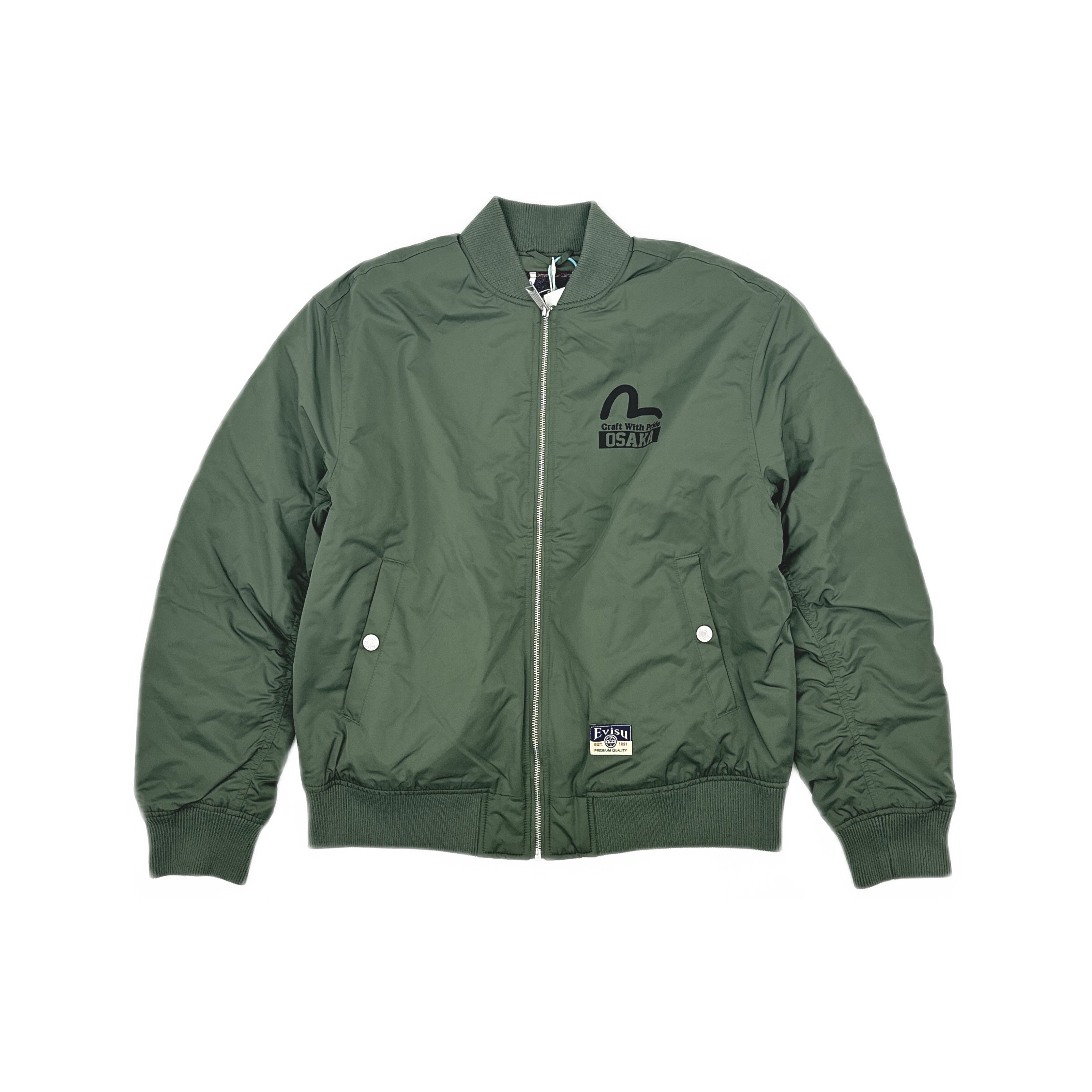 Evisu Rare Vintage 90s Evis Ma-1 Olive Green Bomber Jacket | Grailed