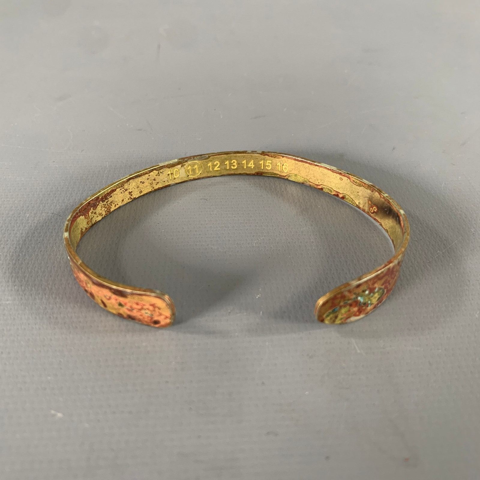 Maison Margiela MAISON MARGIELA Brass Oxidized Metal Bracelet Size ONE SIZE - 2 Thumbnail