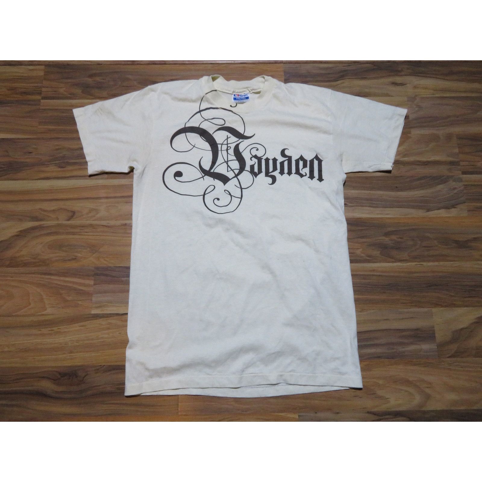 Hanes Bayden or Jayden T-shirt Spellout Beige Colored Sz M 1980s Size US M / EU 48-50 / 2 - 1 Thumbnail