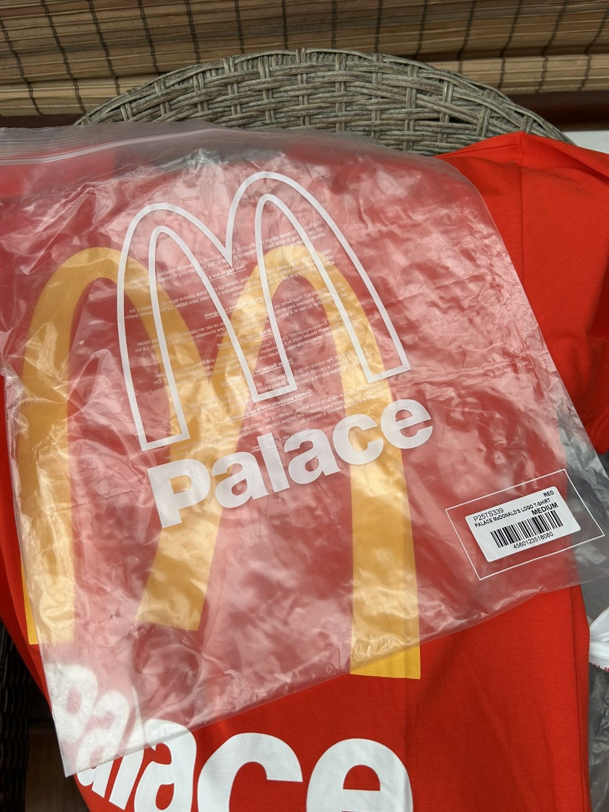 Palace Palace McDonald’s Logo Tee In Size M Red Size US M / EU 48-50 / 2 - 8 Thumbnail
