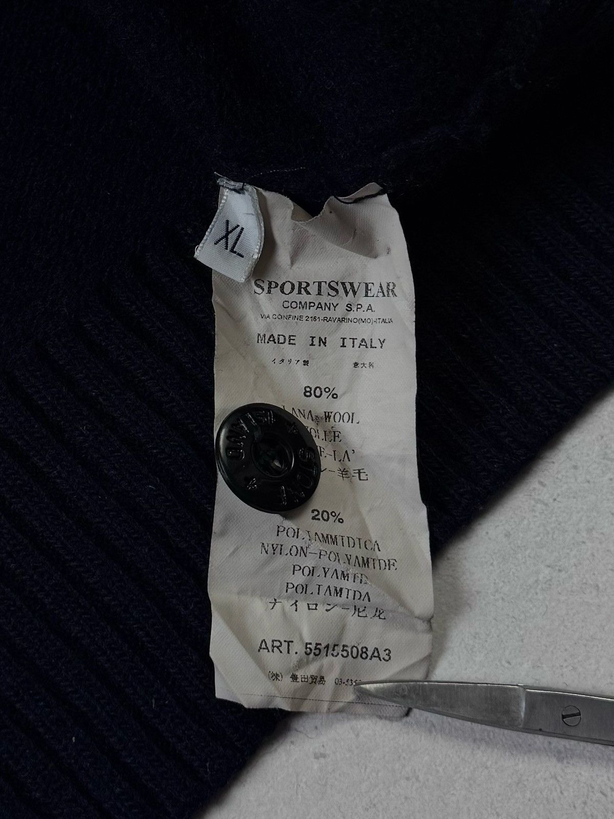 Stone Island Vintage Y2K Stone Island Knitted Jumper/Sweater Size US XL / EU 56 / 4 - 8 Thumbnail