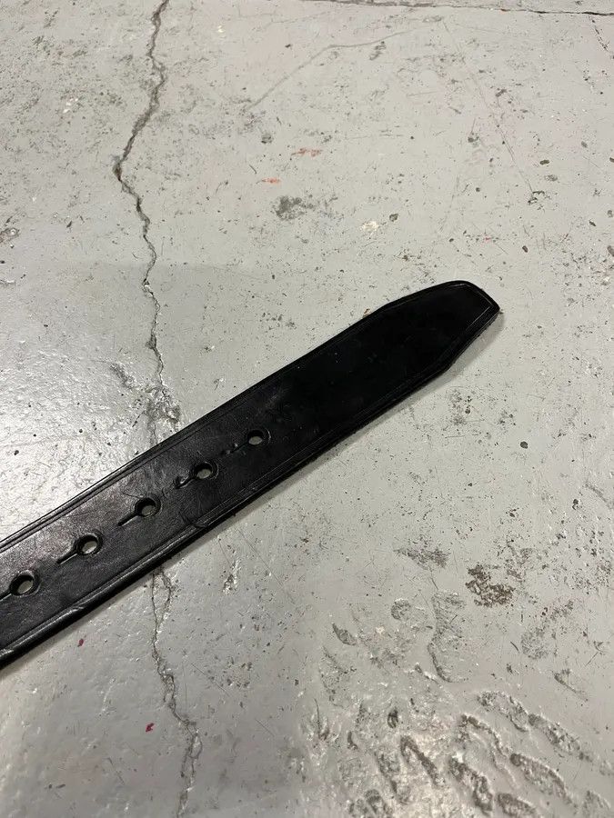 Dsquared2 AW2005 Dsquared2 Metal Logo Gothic Buckle Black Leather Belt Size ONE SIZE - 8 Thumbnail