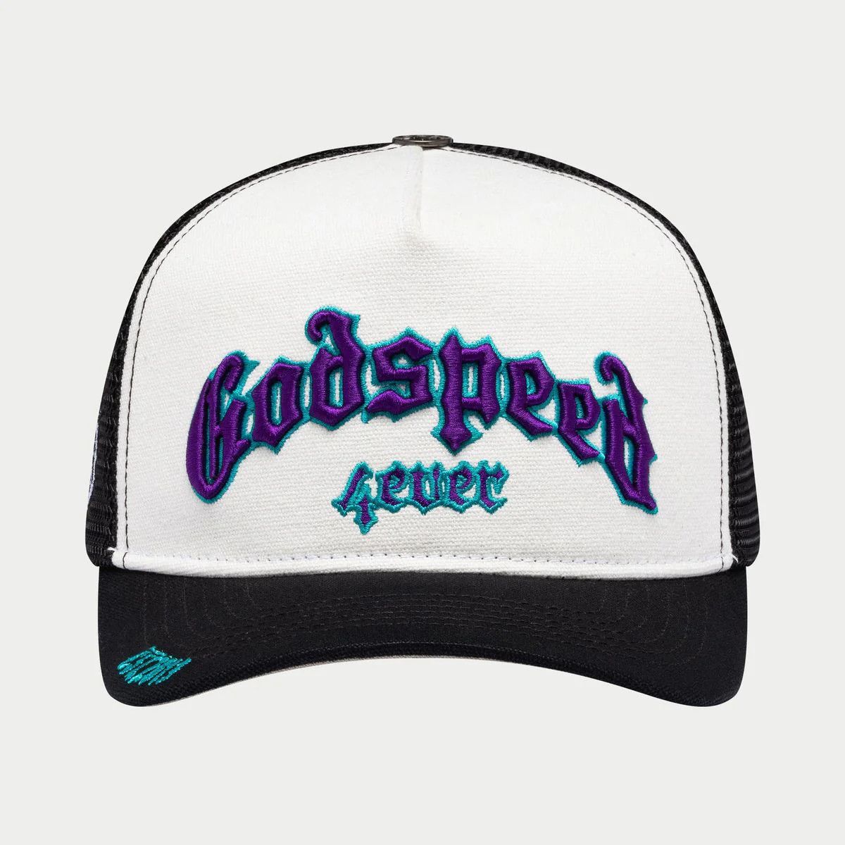 Godspeed Godspeed 'Forever Trucker Boom' Teal & Purple Trucker Hat Size ONE SIZE - 1 Preview