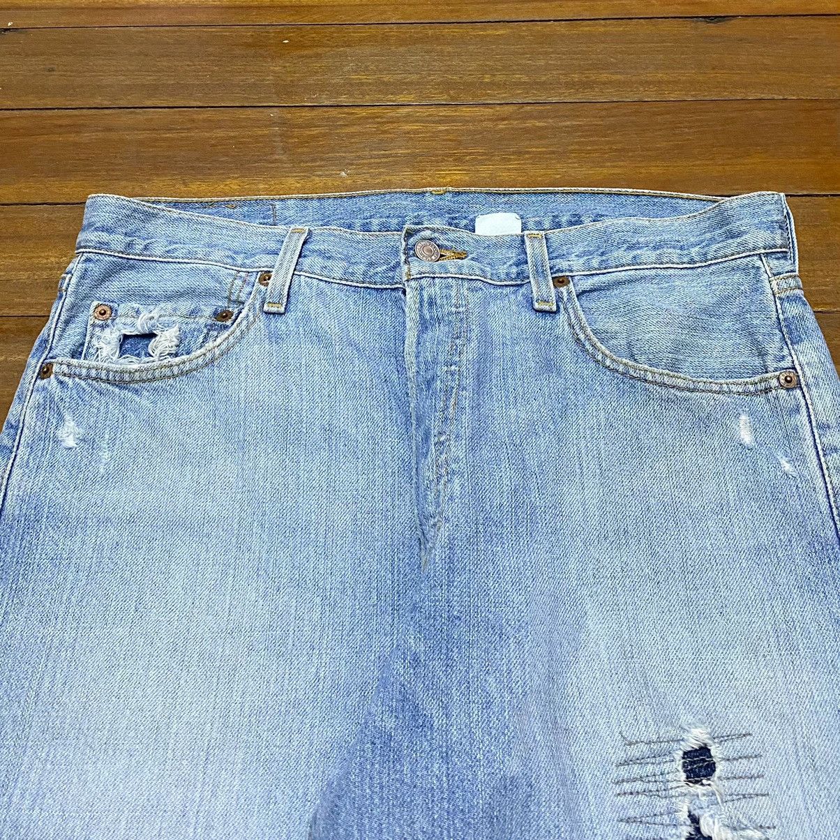 Levi's Rare Design Vintage Brand Levis 501 Patchwork Jeans 2005s Size US 34 / EU 50 - 3 Thumbnail