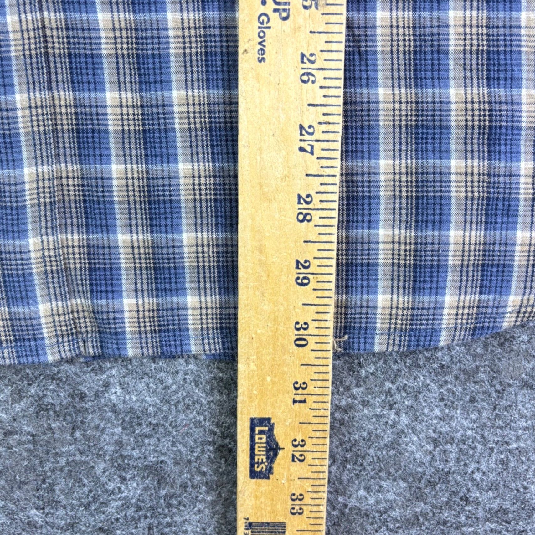 Dickies Dickies Mens Blue Tan Plaid Long Sleeve Button Down Work Shirt XL Adjustable Pocketed Button Up Shirt Size US XL / EU 56 / 4 - 4 Thumbnail