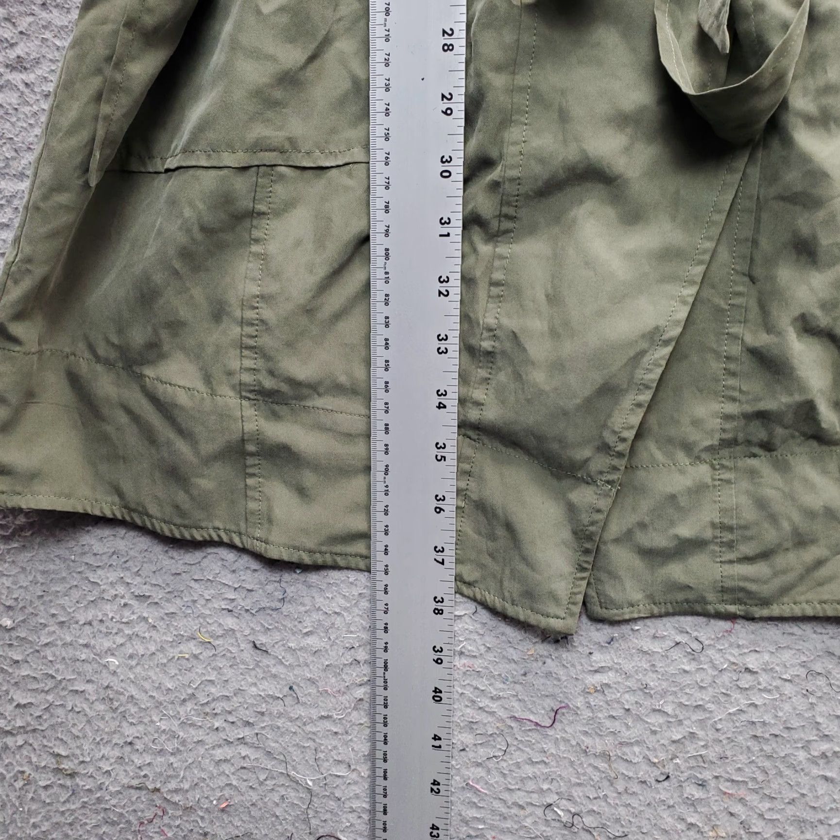 Banana Republic Banana Republic Womens 12 Trench Dress Green Roll Tab Sleeve Belt Waist Notch Midi Shirt Dress Womens Size 12 Green BanRRPmid Size XL / US 12-14 / IT 48-50 - 3 Thumbnail