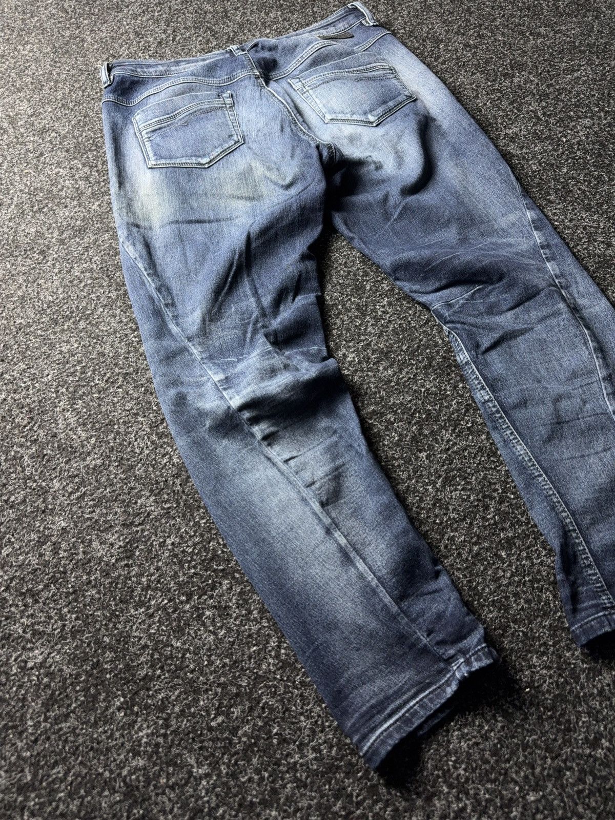 Diesel Luxury Diesel Fayza Vintage Blue Relaxed Tapered Jeans Size 25" / US 0 / IT 36 - 14 Thumbnail