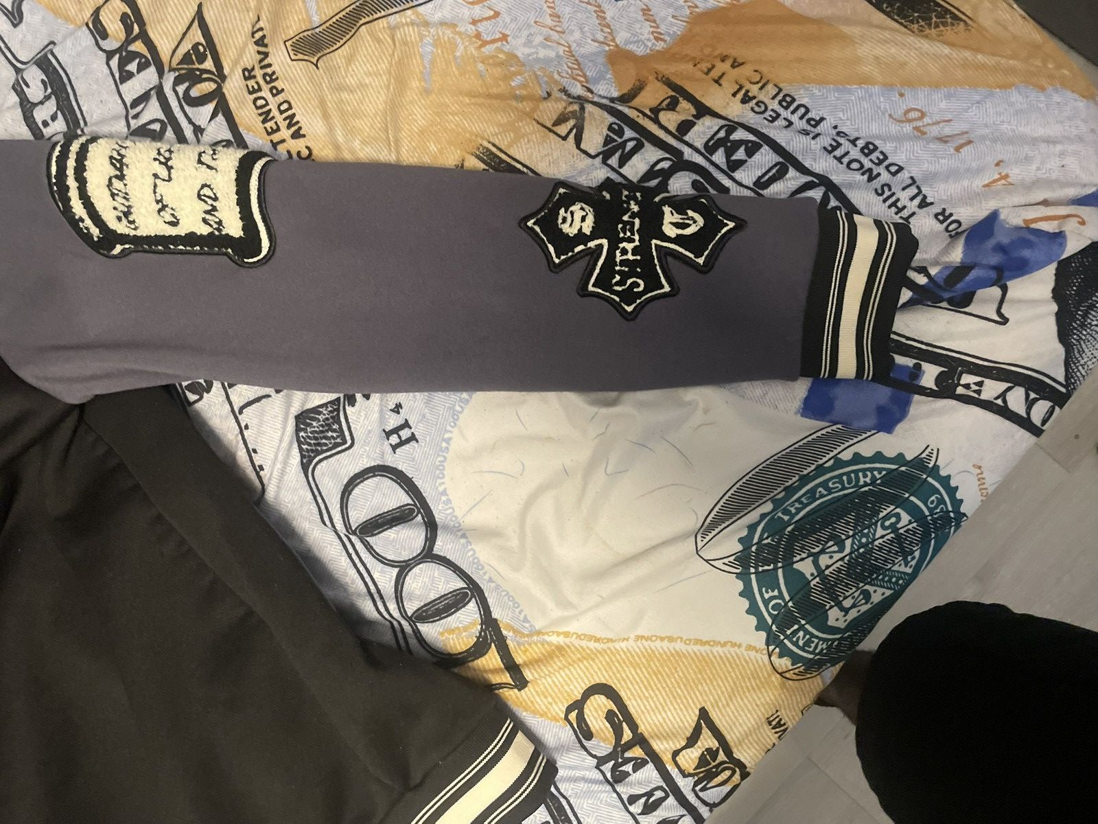 Other Varisty jacket black white and grry Size US M / EU 48-50 / 2 - 6 Thumbnail