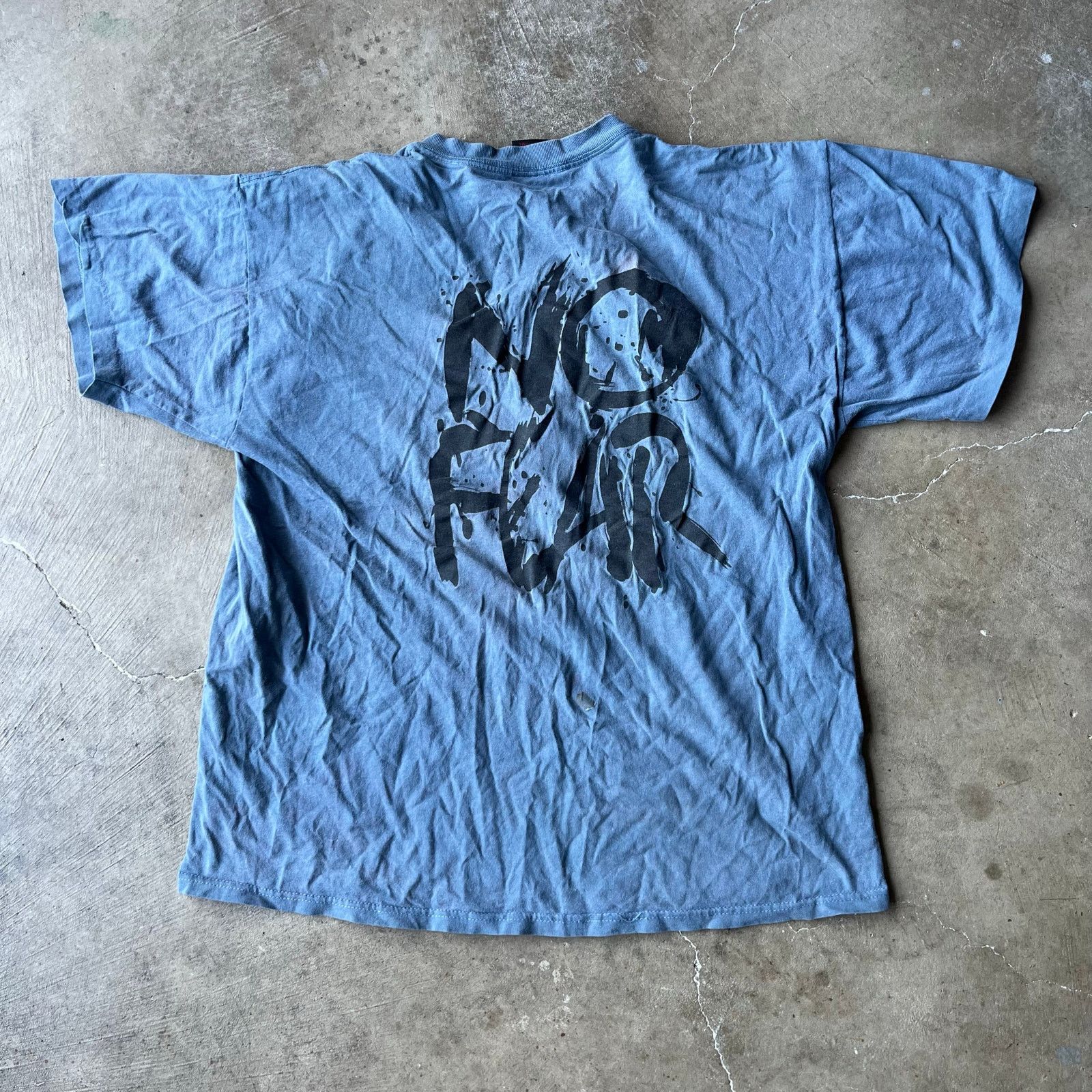 Vintage VINTAGE THRASHED NO FEAR SHIRT XL 90S SKATE SURF Size US XL / EU 56 / 4 - 1 Thumbnail