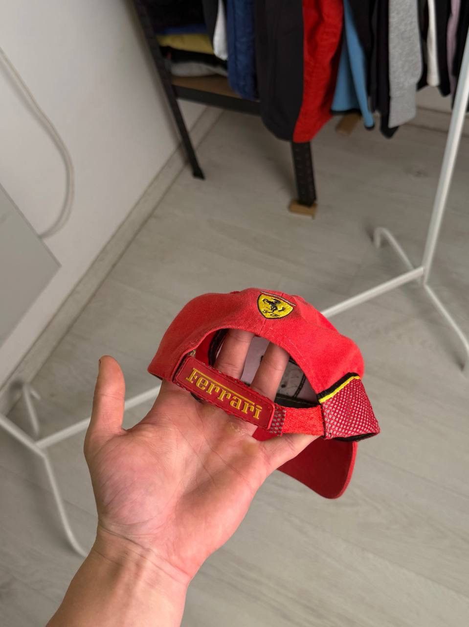 Ferrari Vintage Ferrari Racing Team Formula 1 Spellout Cap Red Size ONE SIZE - 4 Thumbnail