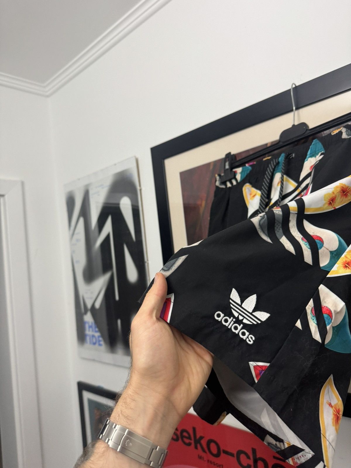 Adidas × Pharrell SS15 Adidas Pharrell Williams Sample Shorts Multi Logo Swim Size US 31 - 3 Thumbnail