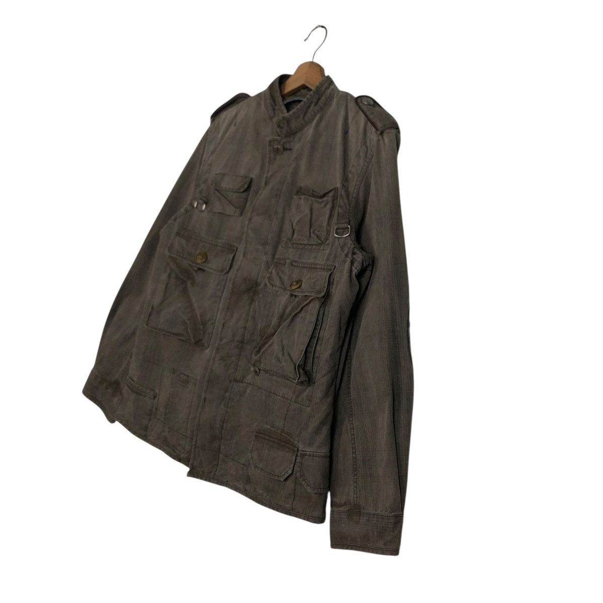 Hysteric Glamour 🔥VINTAGE BIKER JACKET CARGO POCKET PATCH WORK R.NEWBOLD Size US L / EU 52-54 / 3 - 4 Thumbnail