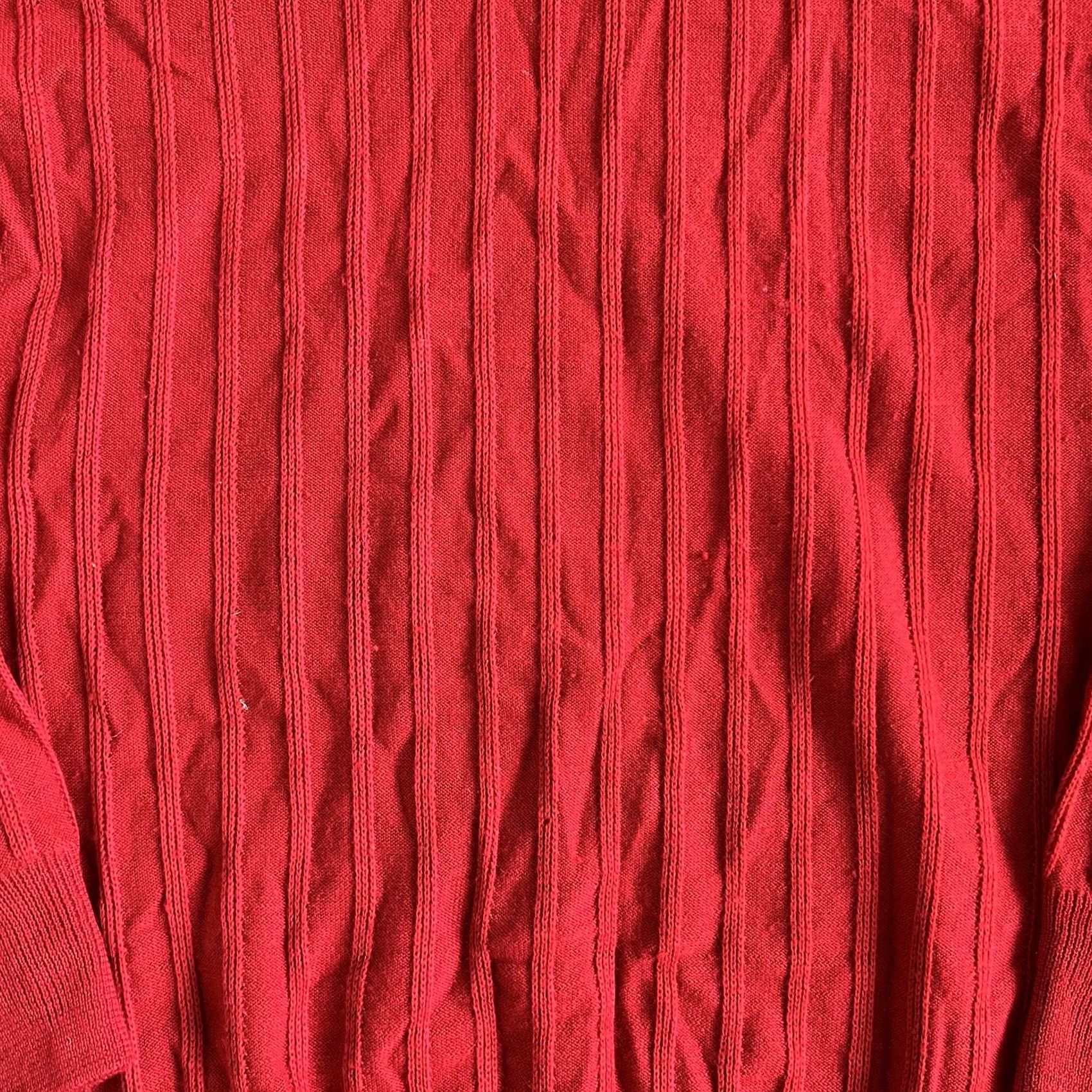 Vintage VINTAGE Ann W Sweater Womens Medium Red Turtleneck Ribbed Knit 80s Hong Kong Womens Size M / US 6-8 / IT 42-44 - 2 Thumbnail