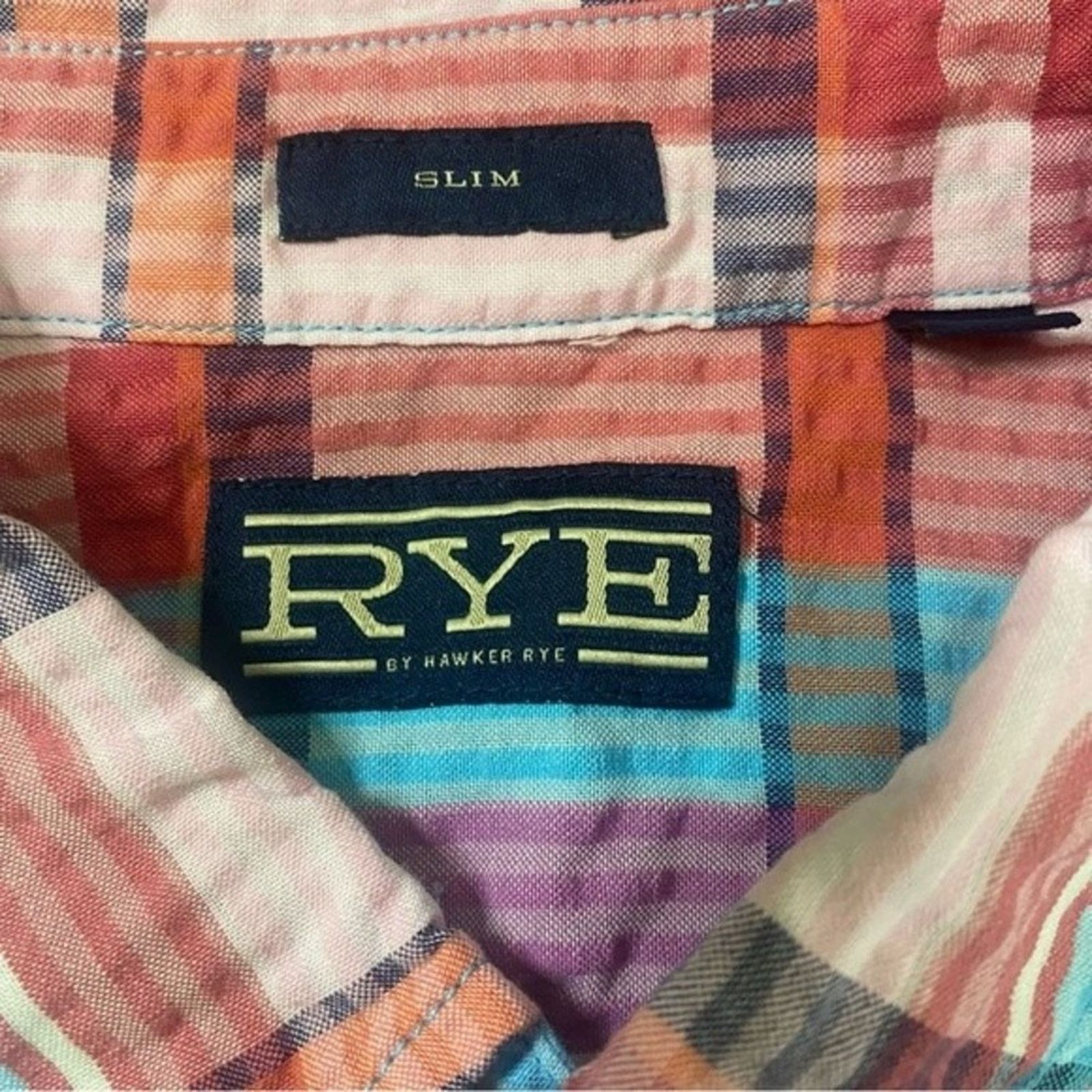 Other Rye Auburndale Seersucker Plaid Short Sleeve Button Up L Size US L / EU 52-54 / 3 - 2 Thumbnail