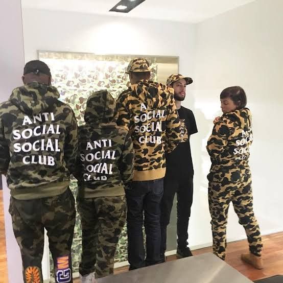 Anti Social Social Club × Bape Brand New BAPE × Anti Social Social Club Full Zip Hoodie Size US XL / EU 56 / 4 - 10 Thumbnail