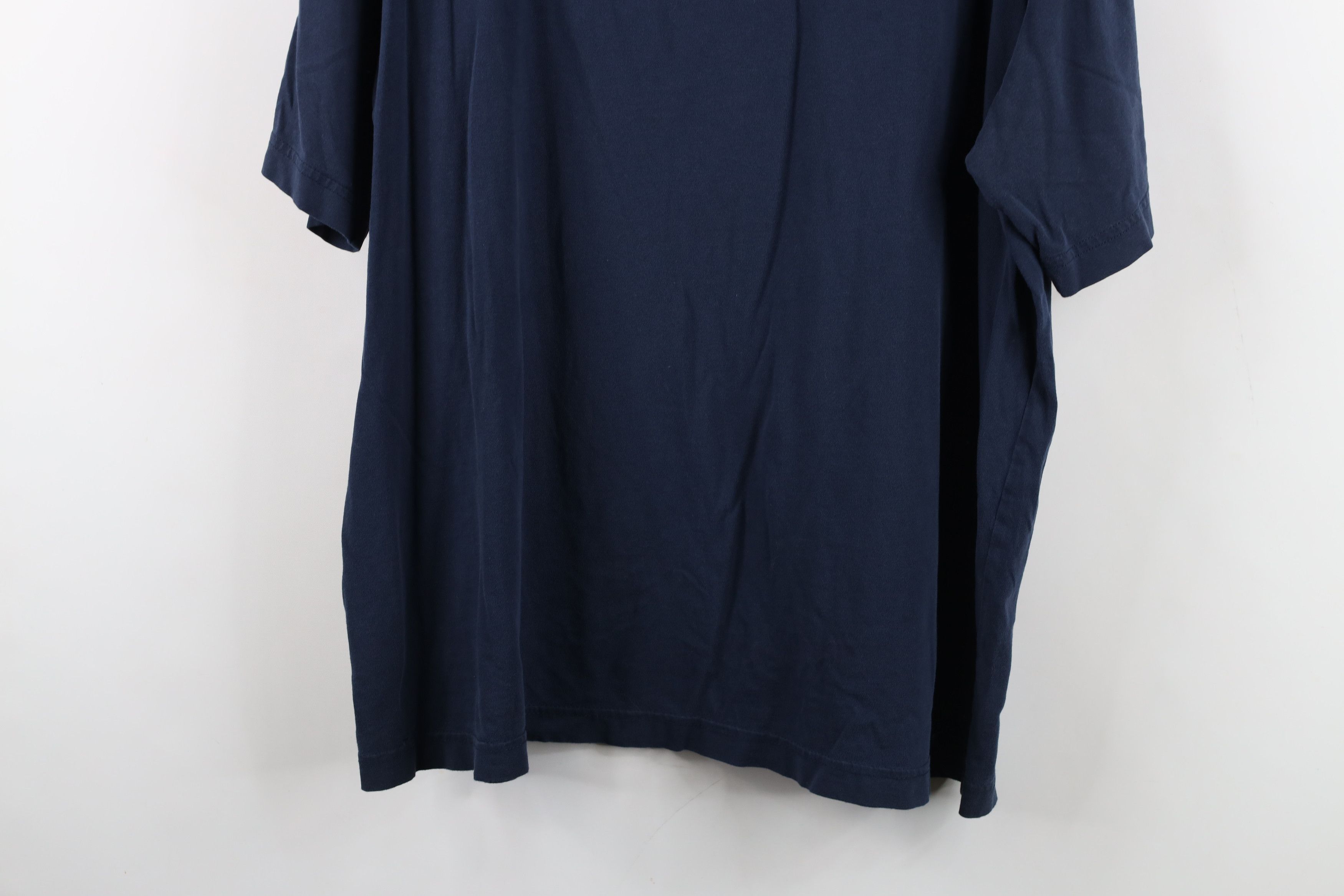 Lands' End Vintage Y2K Lands End Blank Short Sleeve T-Shirt Blue Cotton Size US XL / EU 56 / 4 - 13 Thumbnail