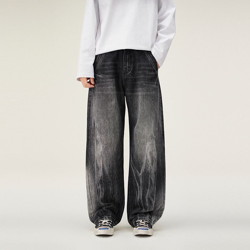 Japanese Brand American men's lightning straight leg loose casual jeans Size US 32 / EU 48 - 1 Thumbnail