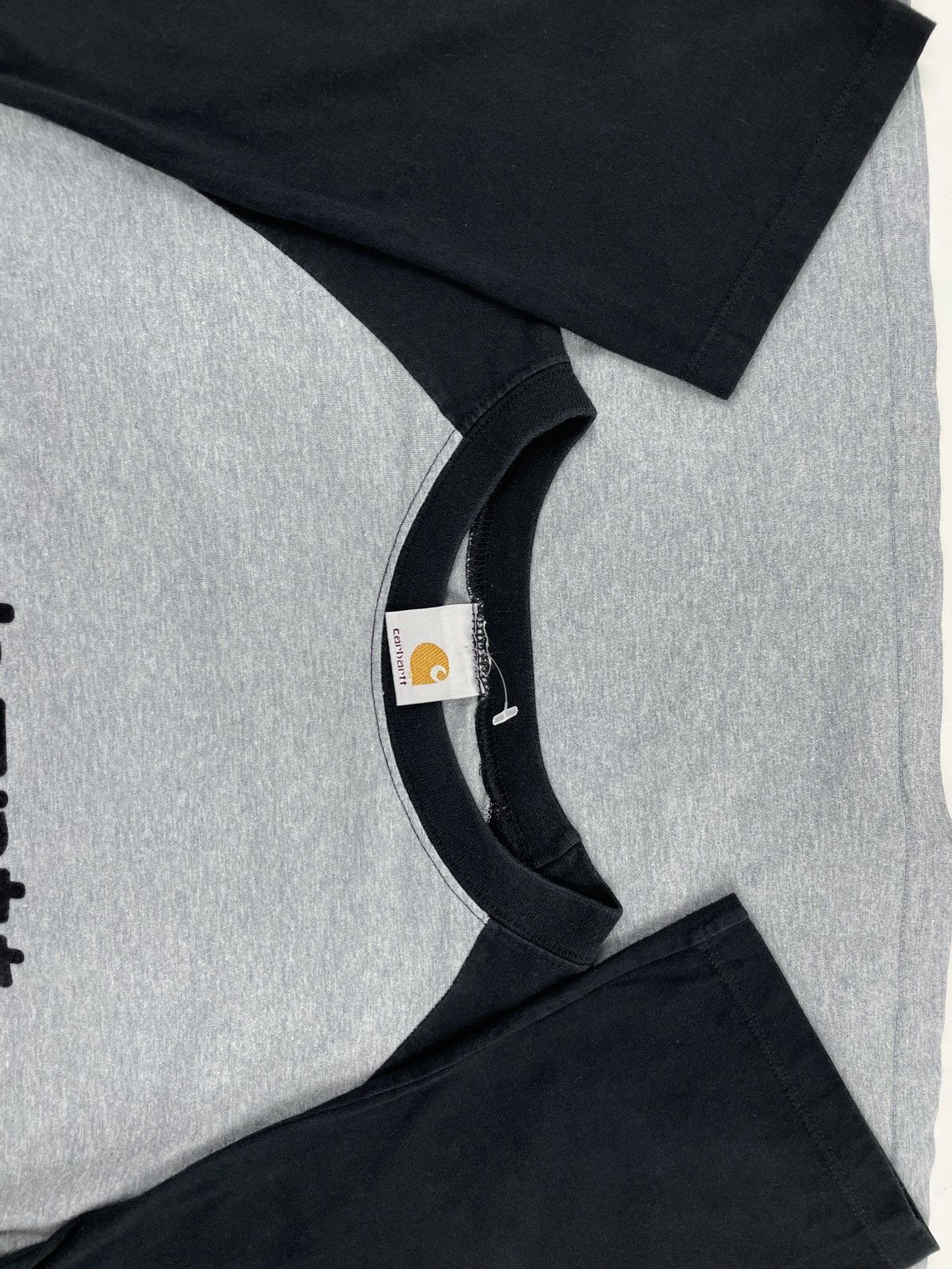 Carhartt × Carhartt Wip Vintage Big Logo Athletic Script Heather 3/4 Sleeve Top Gray T-Shirt Size US S / EU 44-46 / 1 - 14 Thumbnail