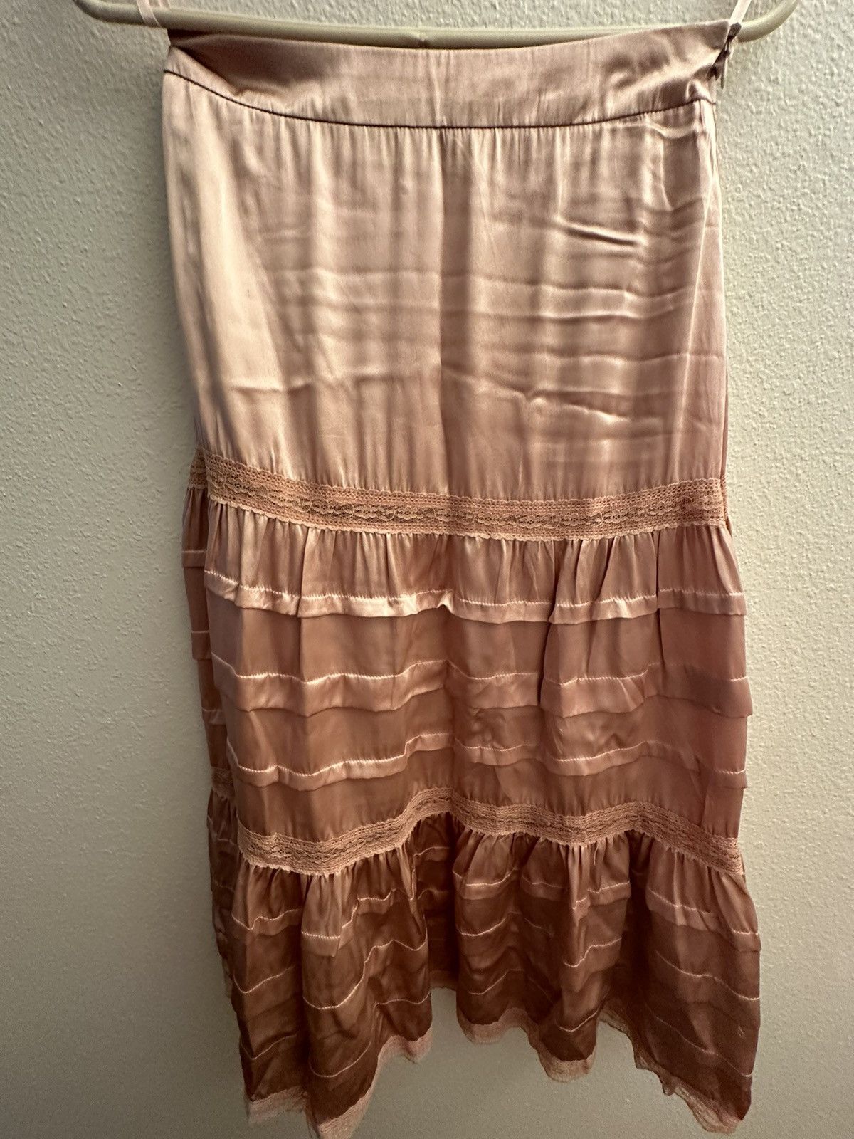 Adieu Paris × Vintage Silk Satin Skirt Size 23" - 10 Thumbnail