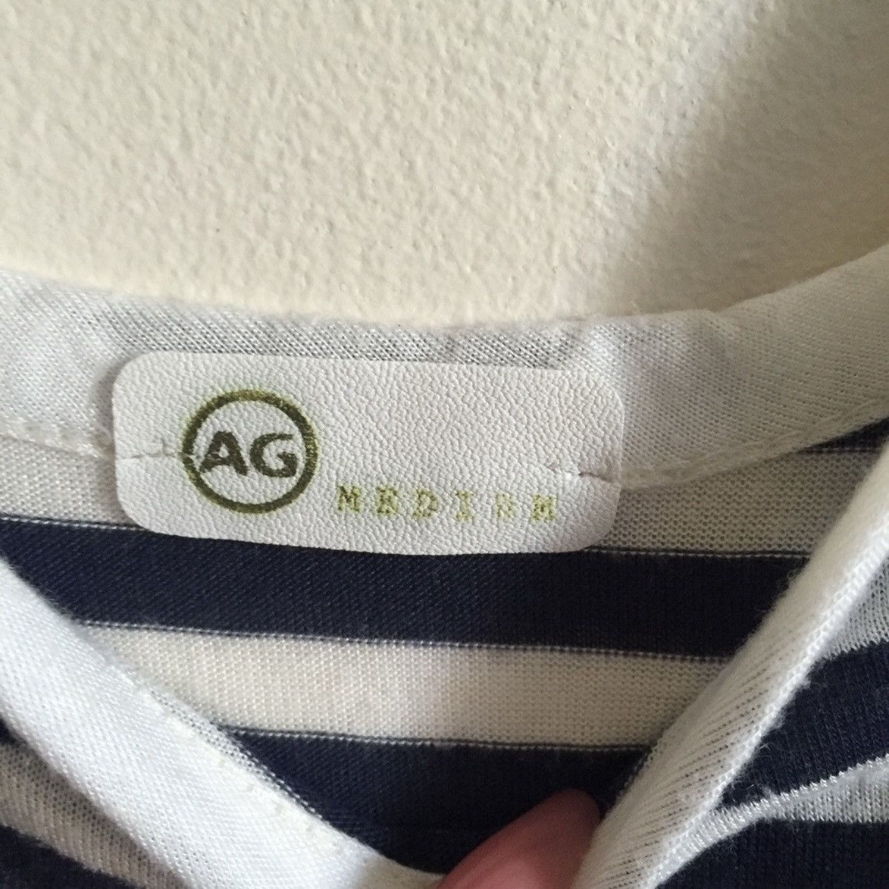 AG Adriano Goldschmied AG ADRIANO GOLDSCHMIED Black White Striped Tank Top Size M / US 6-8 / IT 42-44 - 4 Thumbnail