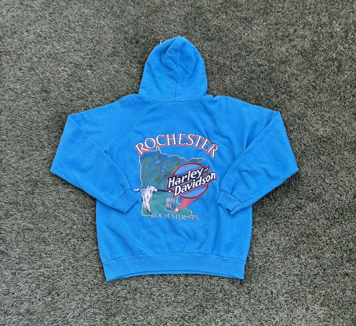 Harley Davidson Vintage 80s Harley Davidson hoodie Size US L / EU 52-54 / 3 - 6 Thumbnail
