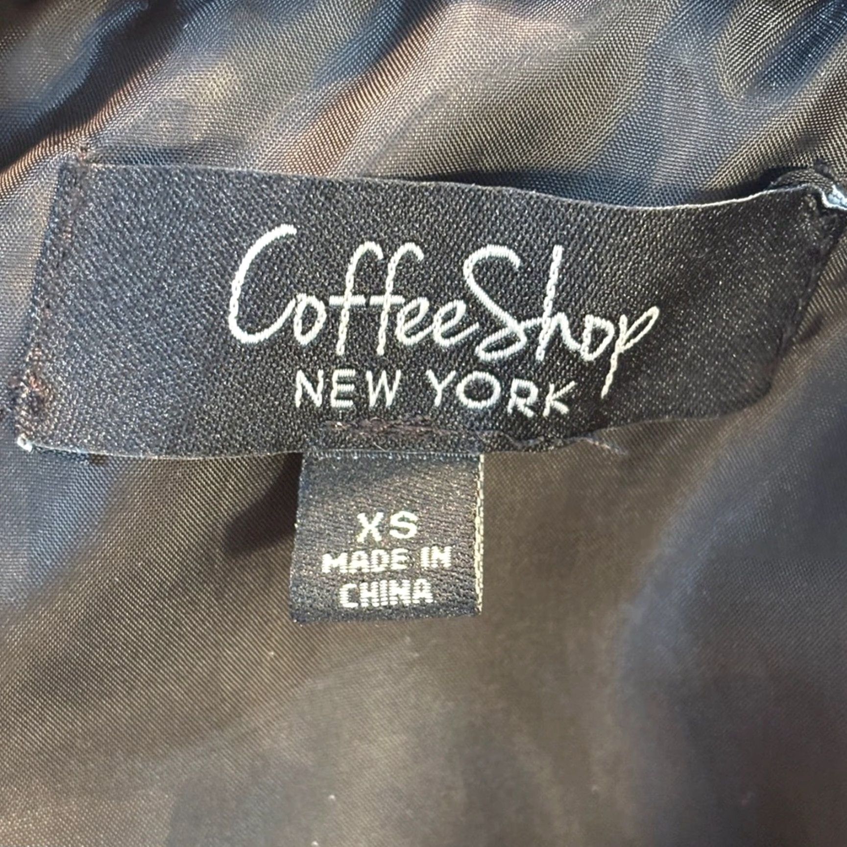 Vintage CoffeeShop New York Jacket Women XS Black Teddy Coat Faux Fur Size XS / US 0-2 / IT 36-38 - 3 Thumbnail
