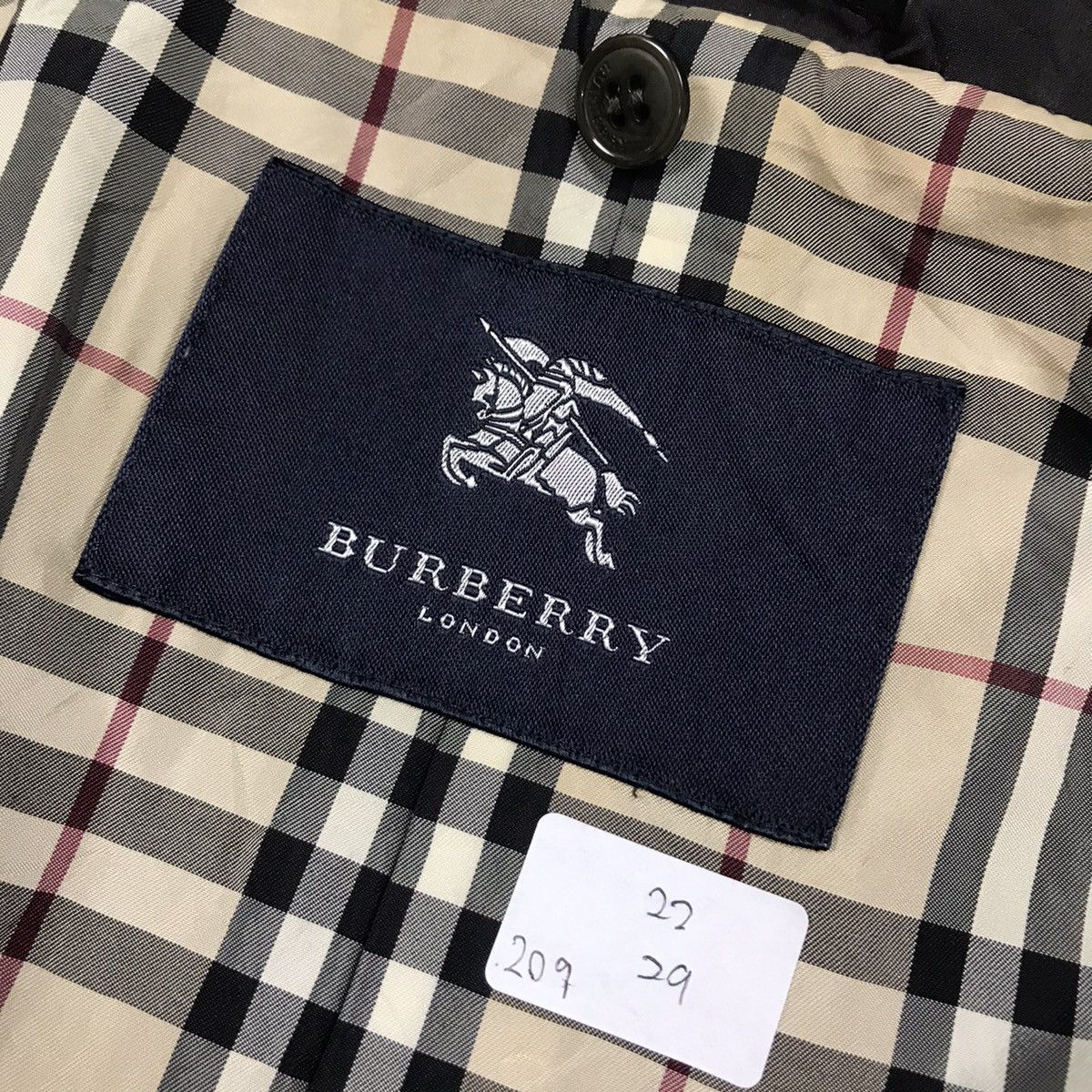 Burberry × Vintage BURBERRY NYLON ZIPPER JACKET Size US M / EU 48-50 / 2 - 10 Thumbnail