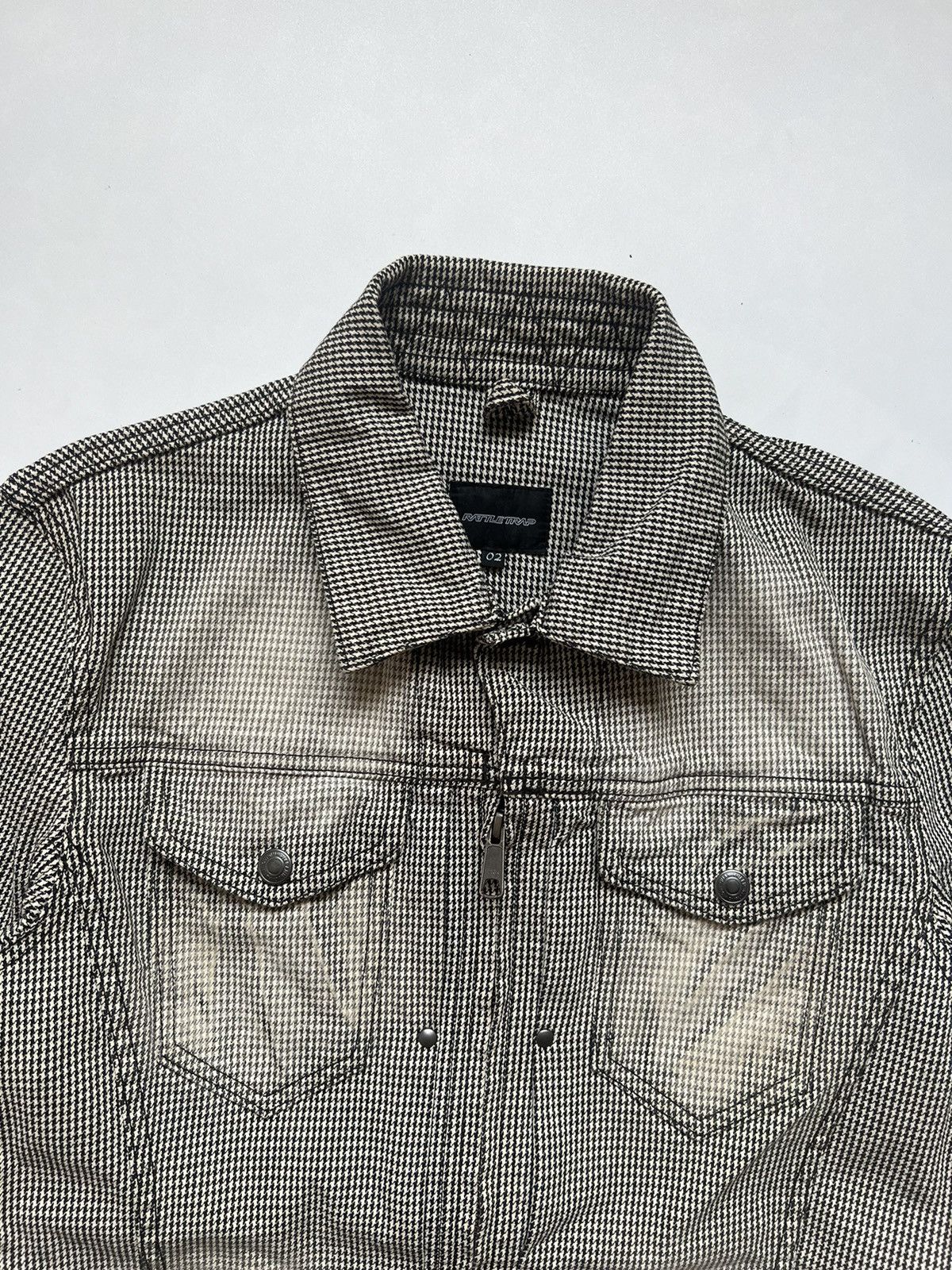 Japanese Brand Vintage 2000's Rattle Trap Mud wash Checkered Denim Size US S / EU 44-46 / 1 - 5 Thumbnail
