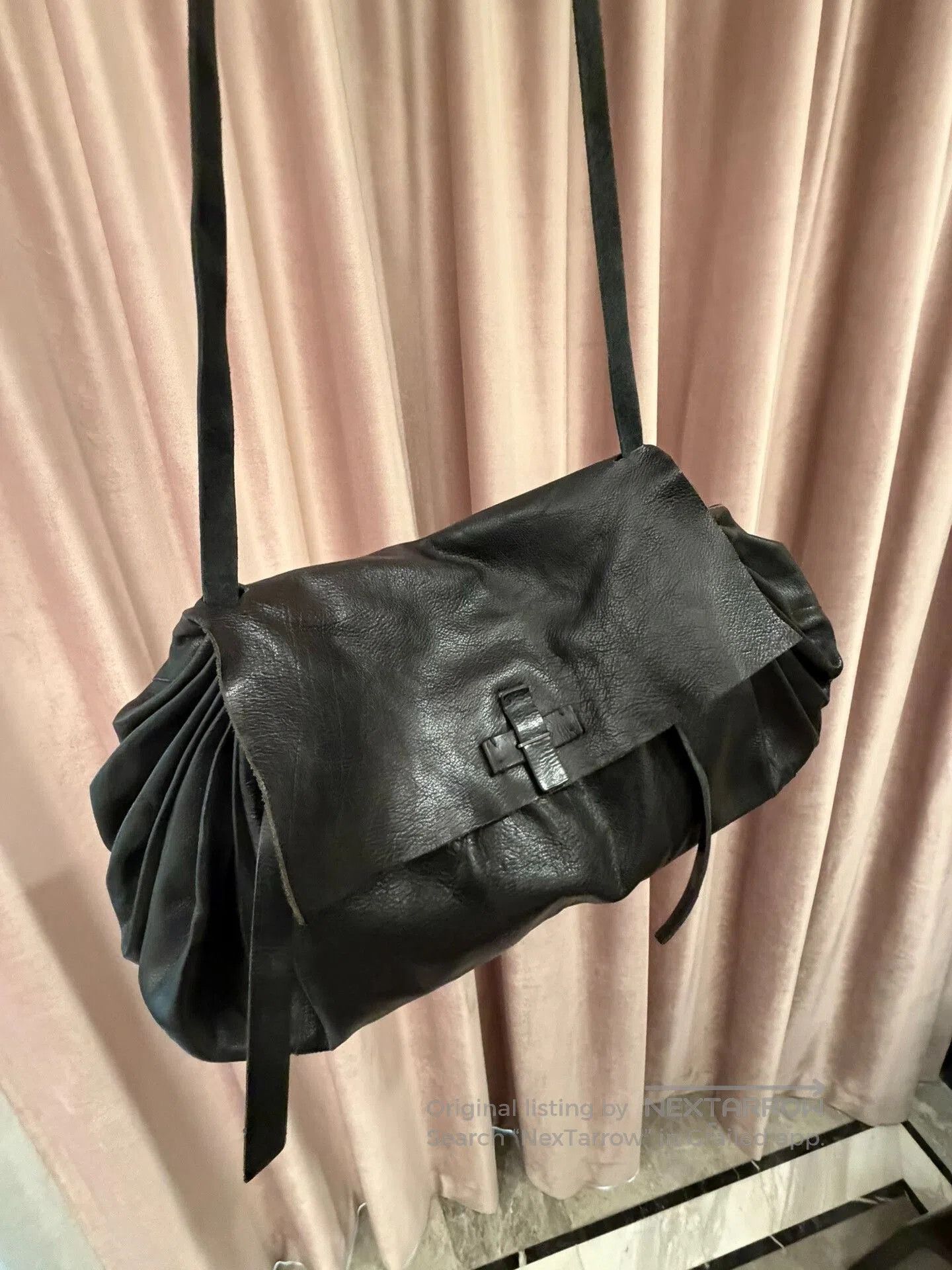 Ma+ Maurizio Amadei Black Leather Shell Bag. Size ONE SIZE - 2 Thumbnail