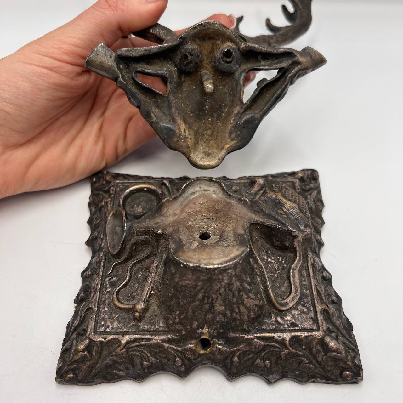Vintage 1970s Vintage Bronze Deer Head Wall/Table Decor for Hunter Size ONE SIZE - 2 Thumbnail