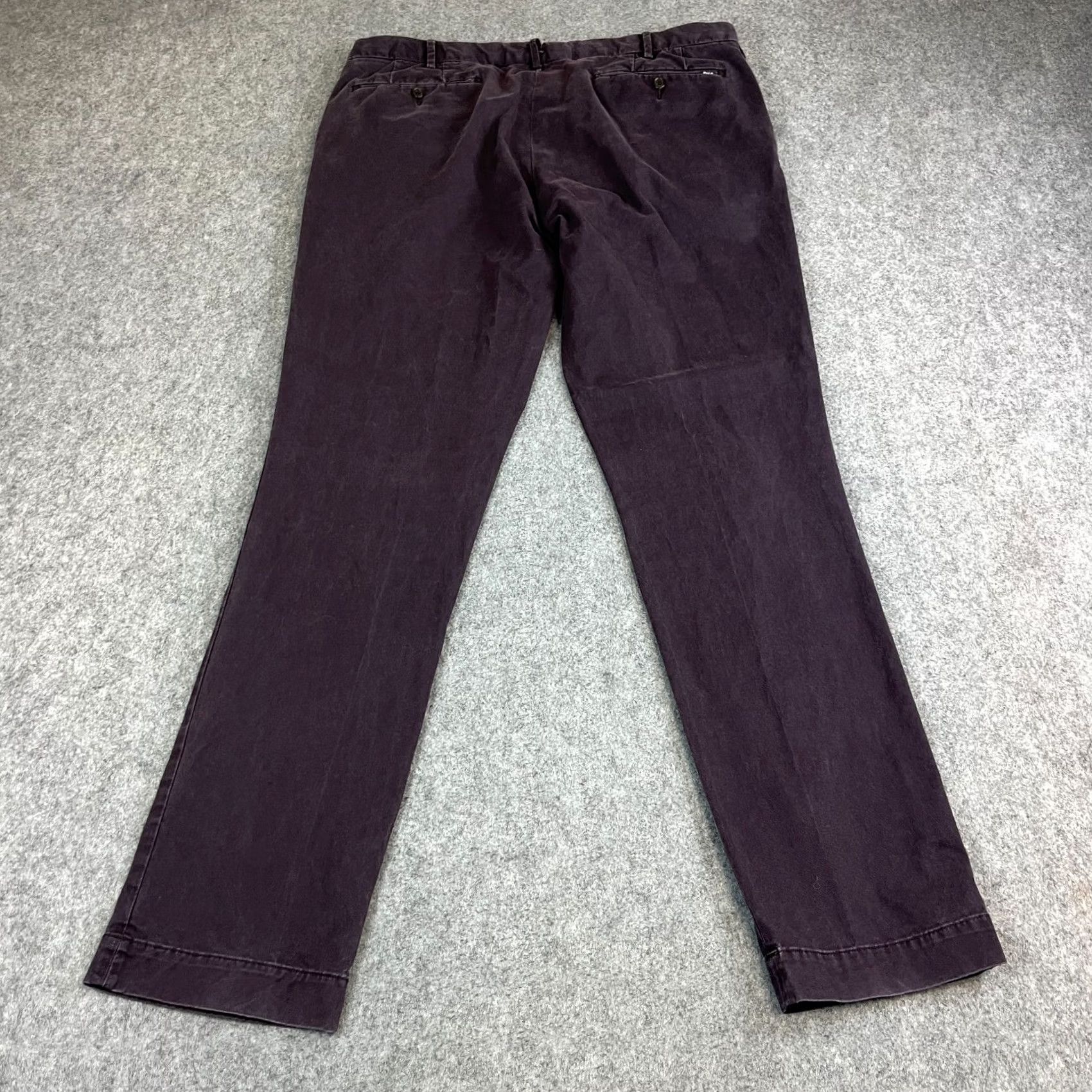 Polo Ralph Lauren Polo Ralph Lauren Slim Chino Trousers Pants 36 Regular 34 Purple Cotton Elastane Slim Fit Men’s Green? Purple Size US M / EU 48-50 / 2 - 2 Thumbnail