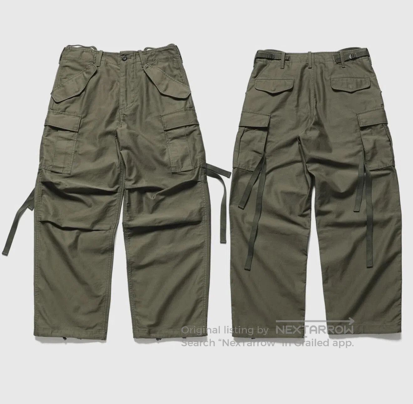 Japanese Brand Classic M65 Style Cargo Pants for Men. Size US 30 / EU 46 - 2 Thumbnail