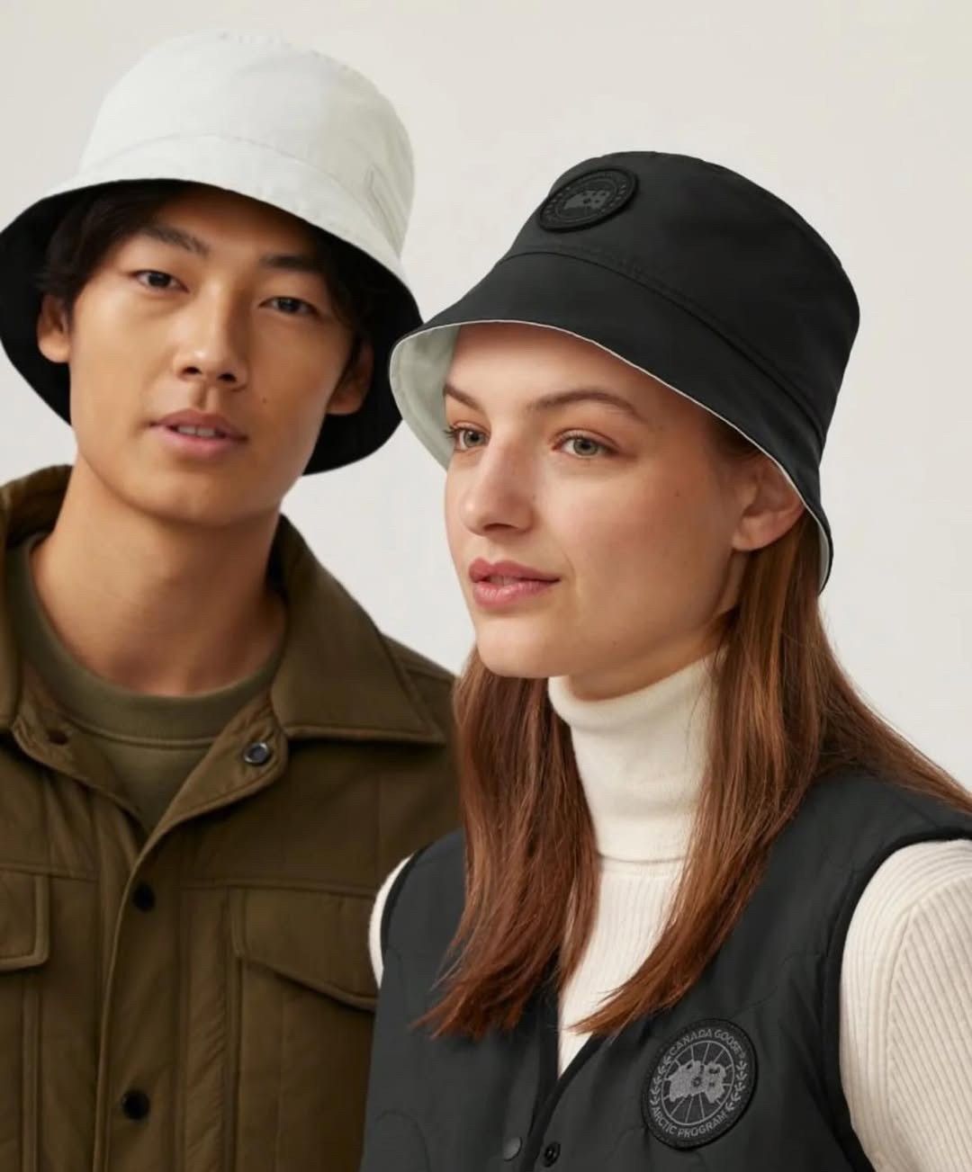 Canada Goose Canada Goose Horizon Black & White Reversible Bucket Hat S/M Size ONE SIZE - 5 Thumbnail