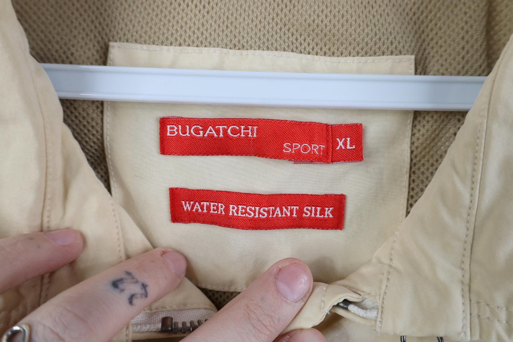 Vintage Vintage Bugatchi Uomo Resistant Silk Pebble Bomber Jacket Size US XL / EU 56 / 4 - 6 Thumbnail