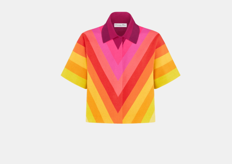 Dior o1w1db10326 524V43 Short-Sleeved Jacket in Multicolor Size M / US 6-8 / IT 42-44 - 1 Thumbnail