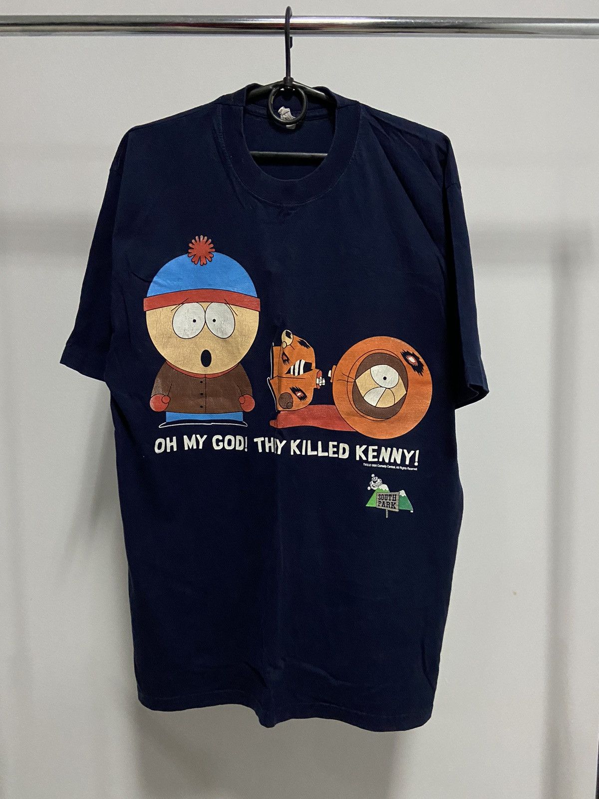 South Park 1998 Comedy Central Vintage Big Logo Killed Kenny