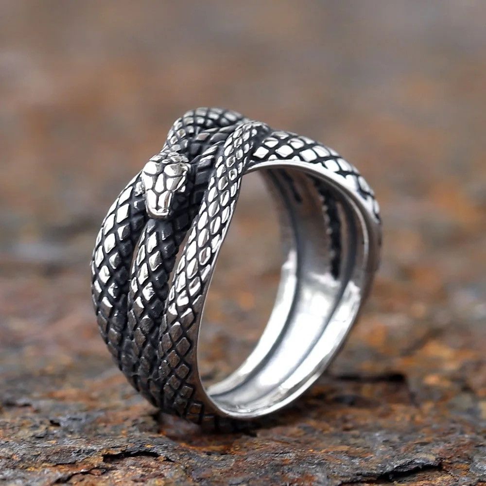 Jewelry × Vintage Classic Goth Snake Ring Size ONE SIZE - 3 Thumbnail