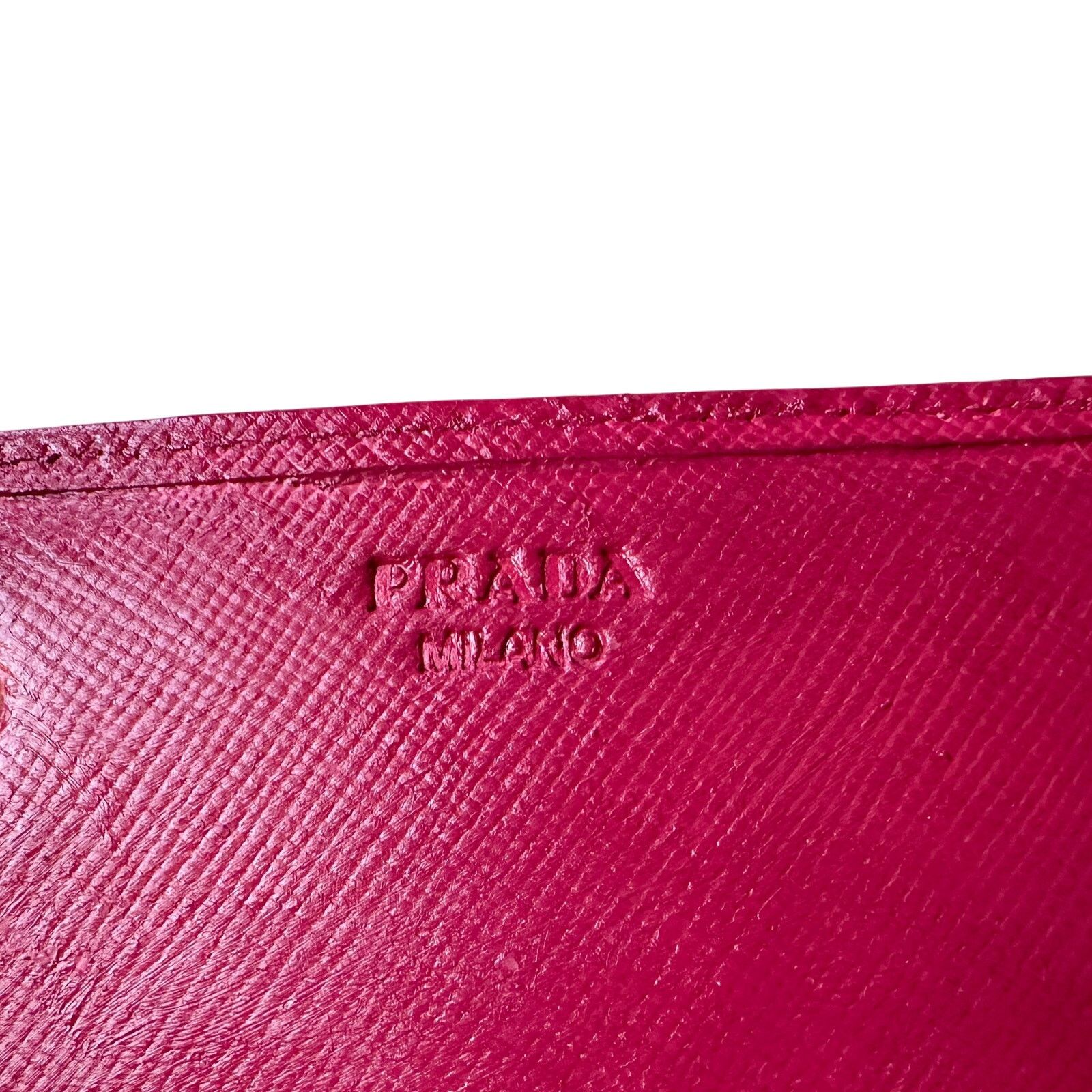 Prada PRADA Milano Fiocco Ribbon Saffiano Leather Long Wallet Size ONE SIZE - 7 Thumbnail