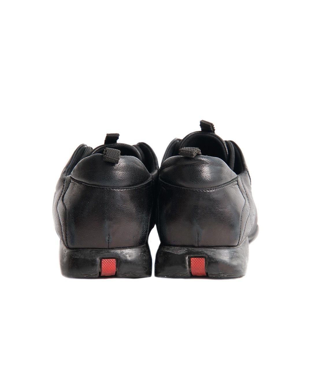 Prada Prada S/S2000 Black Leather Sneakers Size US 6 / IT 36 - 6 Thumbnail