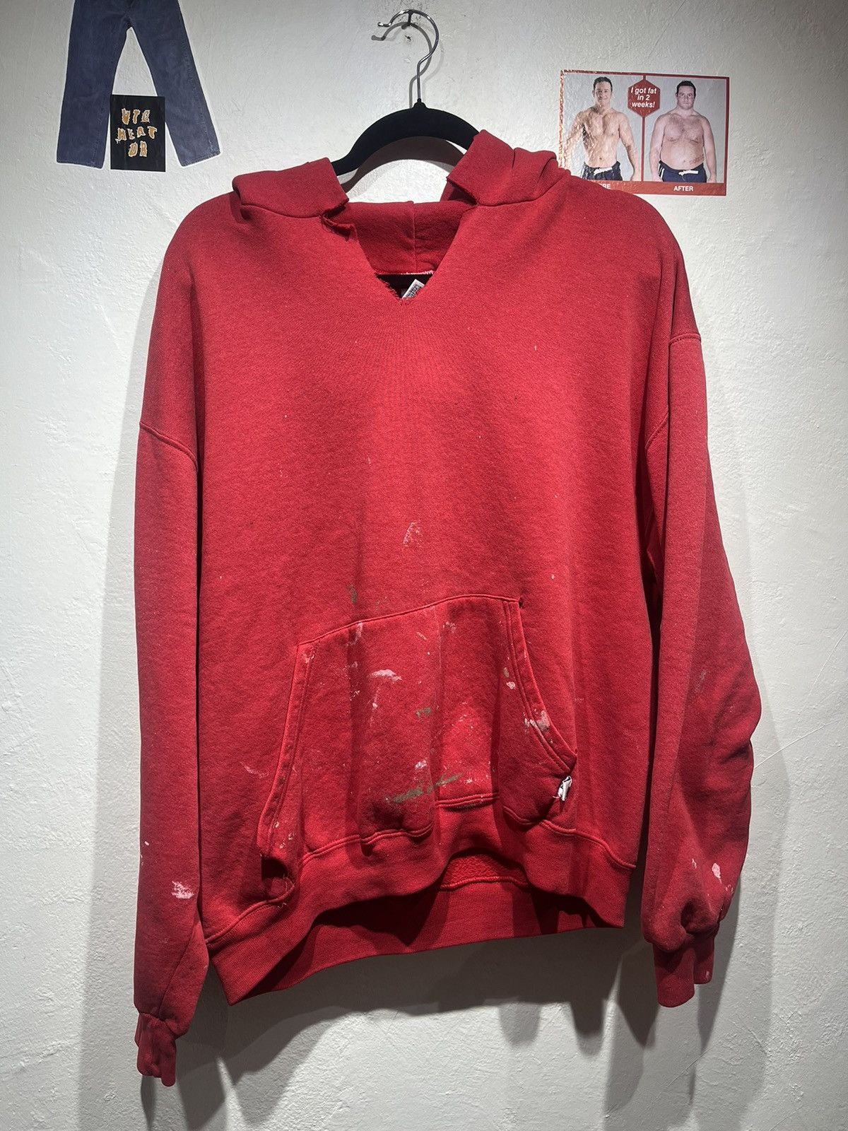 Russell Athletic Vintage Y2k Russell Athletic paint hoodie Size US L / EU 52-54 / 3 - 1 Thumbnail